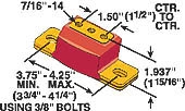 Getriebehalter - Transmission Mount  GM TH350 + TH400